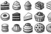 Pastry Dessert Collection, an Object Graphic by nikagraphic (Thumbnail 3 of 3)