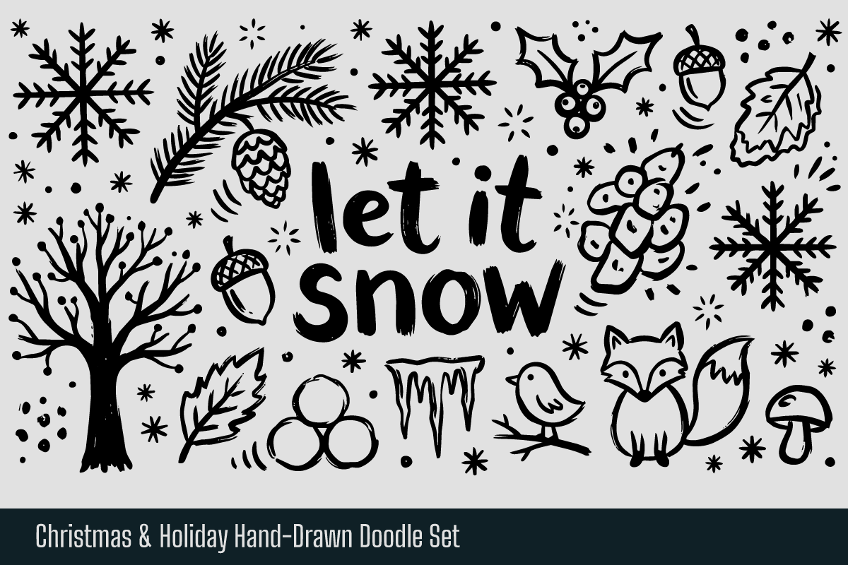 Christmas Holiday Hand Drawn Doodle, an Object Illustration by Huza Studio (Photo 7 of 10)
