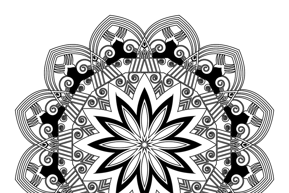 27 mandala vector backgrounds design, a Pattern Graphic by NJ Himel (Photo 23 of 28)