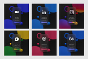 Social media template glassmorphism, a Social Media Template by My Mockup (Thumbnail 3 of 3)
