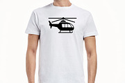 Helicopter Silhouette SVG, a Transportation Illustration by newminddesign (Thumbnail 6 of 10)