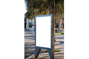 Blank outdoor advertising billboard, an Architecture Photo by volodymyrshtun13795