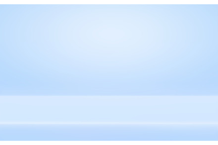 Soft blue pastel gradient studio