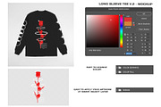 Long Sleeve Tee V.2 - Mockup, a Shirt Mockup by DaldSgh (Thumbnail 6 of 8)