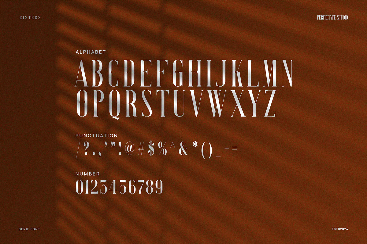 Risters Vintage Serif Font, a Serif Font by Perfectype (Photo 8 of 8)