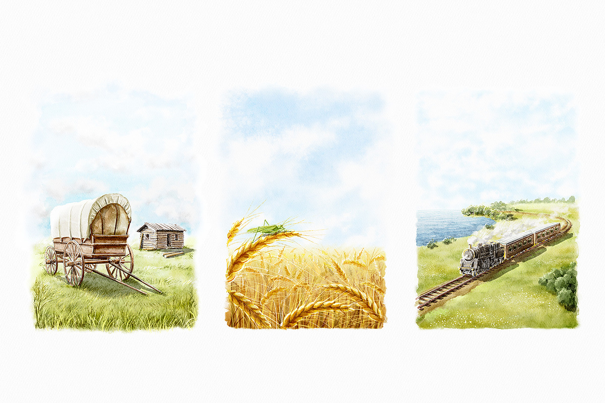 Watercolor postcards, a Food Illustration by Mimomy (Photo 3 of 11)