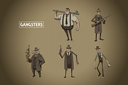 Gangsters bundle, vector, a Person Illustration by IvanNikulin (Thumbnail 2 of 2)