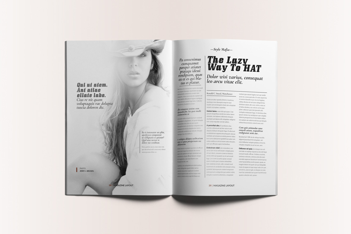 Lifestyle Magazine Layout, a Magazine Template by Swayang (Photo 21 of 22)