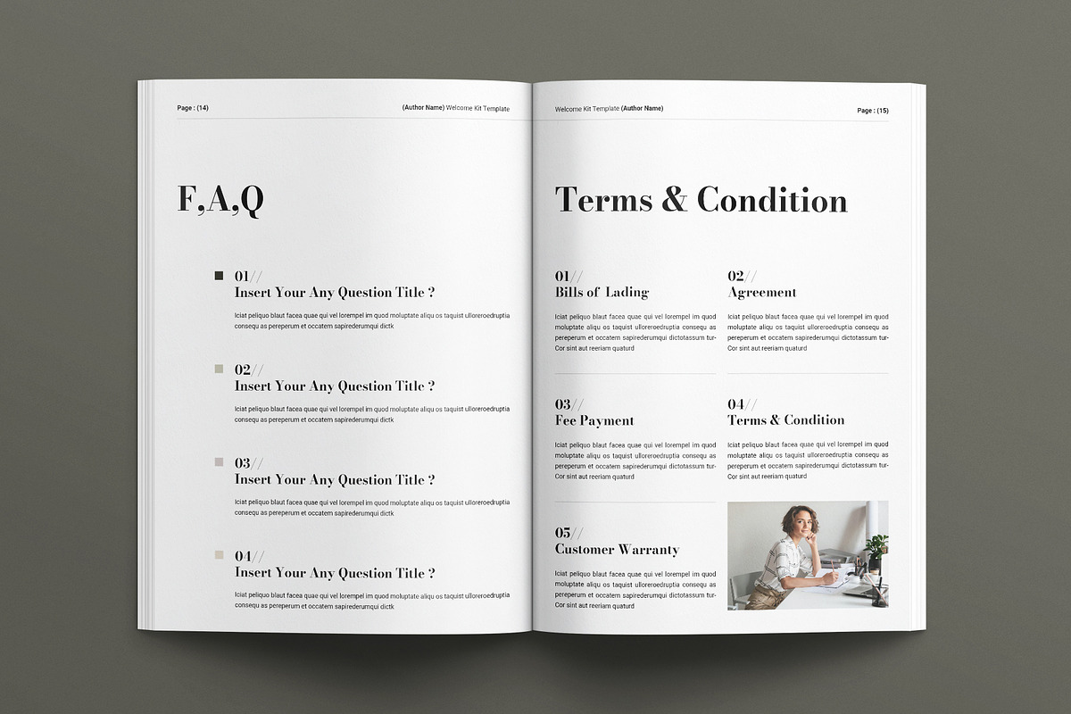 Welcome Kit Template, a Brochure Template by E-Type