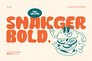 Snakger - Bold Display Font, a Font by Pixesia Studio (Thumbnail 1 of 17)
