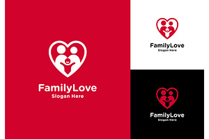 Family Love Logo, a Branding & Logo Template by ika trisiana