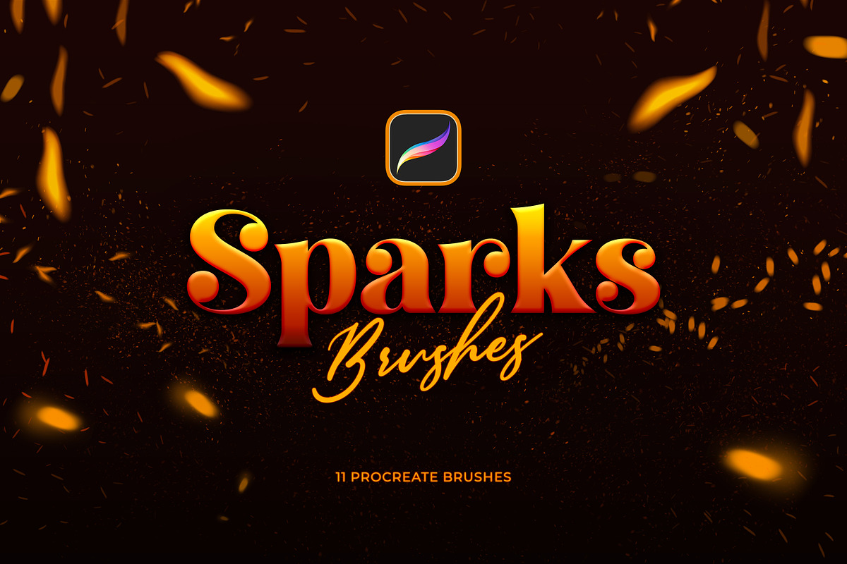 Sparks Procreate Brushes, a Brush Add-On by Andrew Skoch Design (Photo 1 of 3)