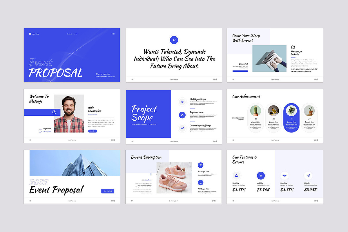 Event Proposal Presentation, a Presentation Template by KreateTribe