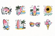 Hand Drawn Summer clipart, an Illustration by Designworld (Thumbnail 3 of 5)