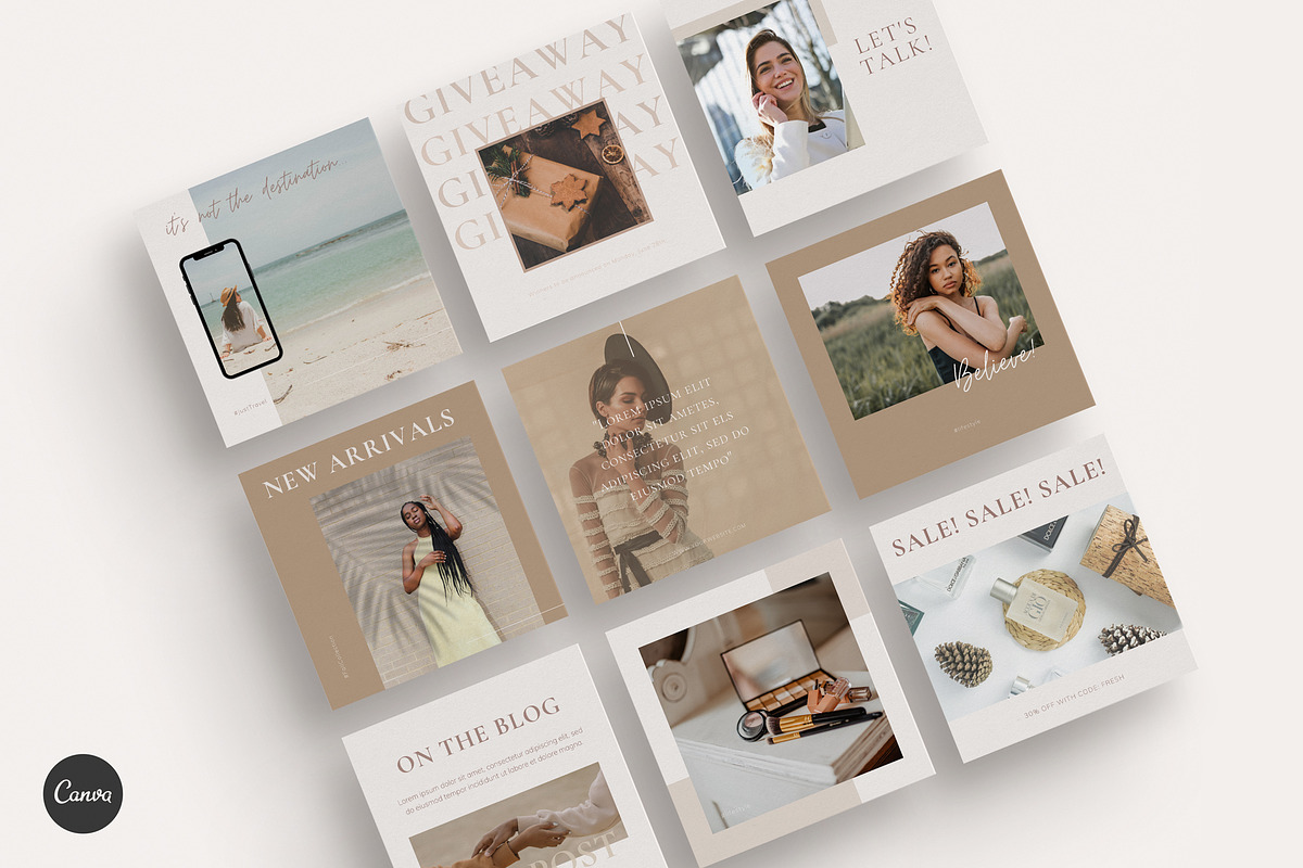 140 Social Media CANVA Template Pack, a Social Media Template by Gebers Marketing & Design (Photo 5 of 10)