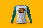 Men's Tshirt Raglan Sleeve Mockup, a Shirt Mockup by Aprndy85 (Thumbnail 6 of 6)