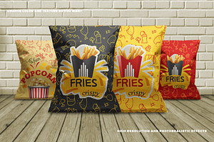 Foil Snack Bag Packaging Mockup