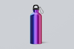 Sports Aluminium Bottle Mockup