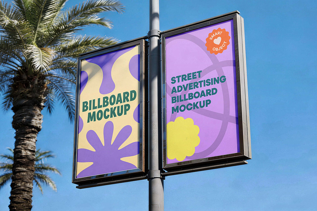 Street Advertising Billboard Mockup, an Advertising Mockup by Pitchlook.Studio (Photo 4 of 4)