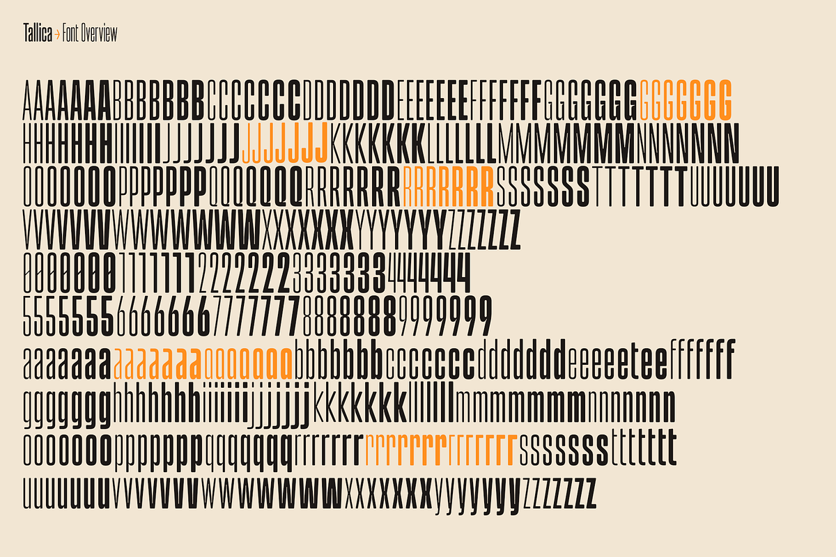 Tallica - Variable Typeface, a Sans Serif Font by Unio Designs (Photo 3 of 13)
