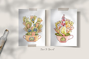 SALE! Watercolor Fairy tale cottage, a Decorative Illustration by Tiana Geo (Thumbnail 8 of 13)