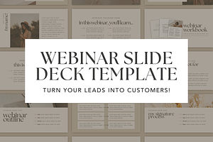 Webinar Slide Deck Canva Templates