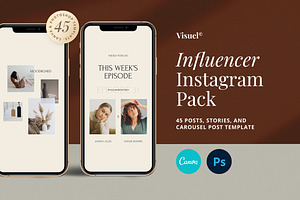 Influencer Instagram Pack | PS CANVA
