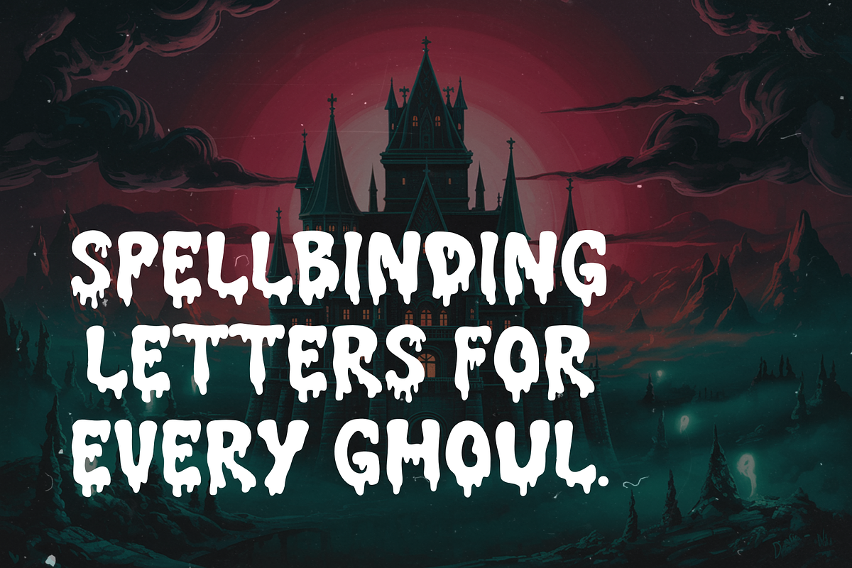 Welcome Dracula is a Halloween font, a Handwritten Font by Brown Cupple (Photo 8 of 12)