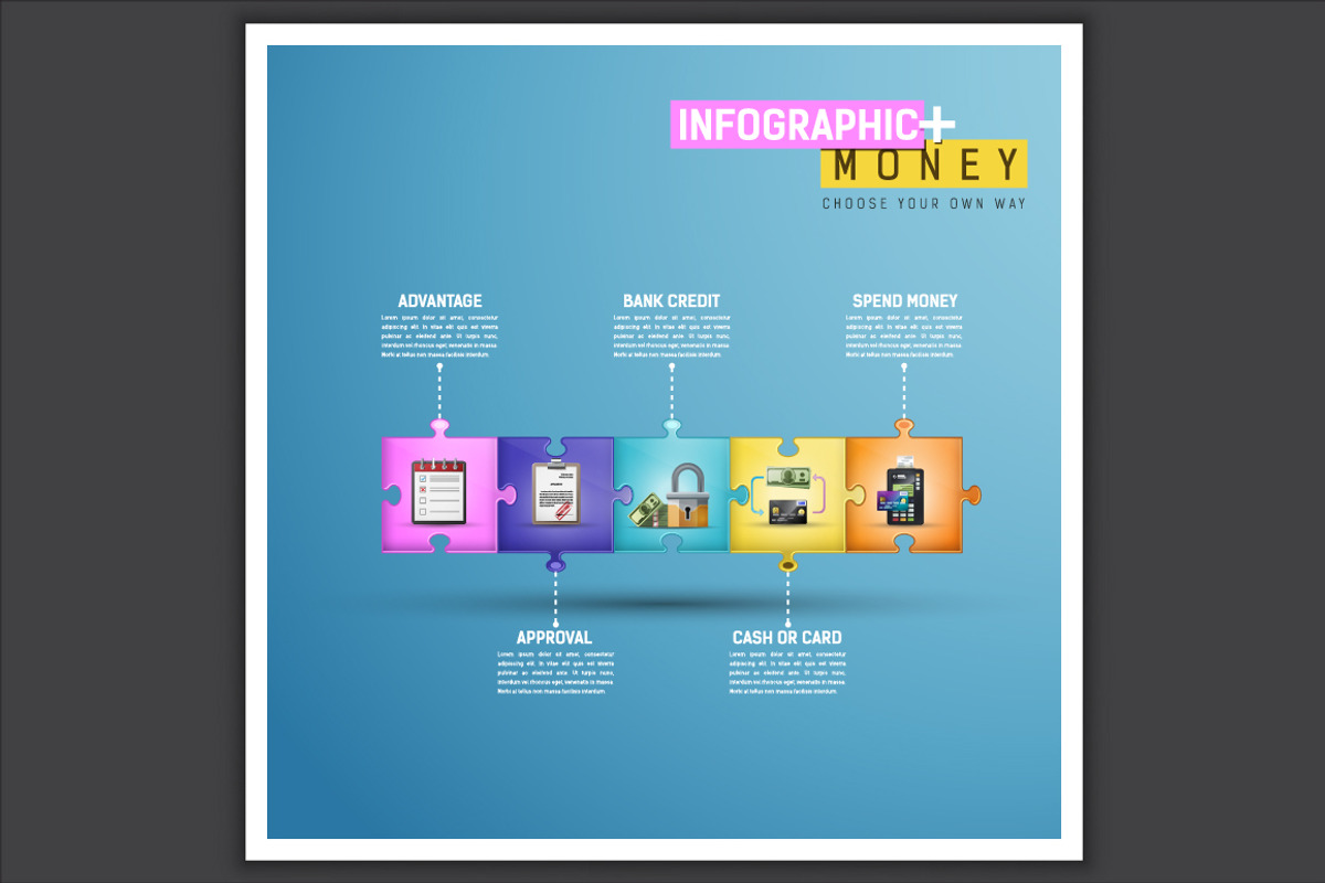 -50% Set of 7 infographics templates, a Background Graphic by frost_newt (Photo 7 of 8)