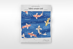 Koi carps seamless pattern