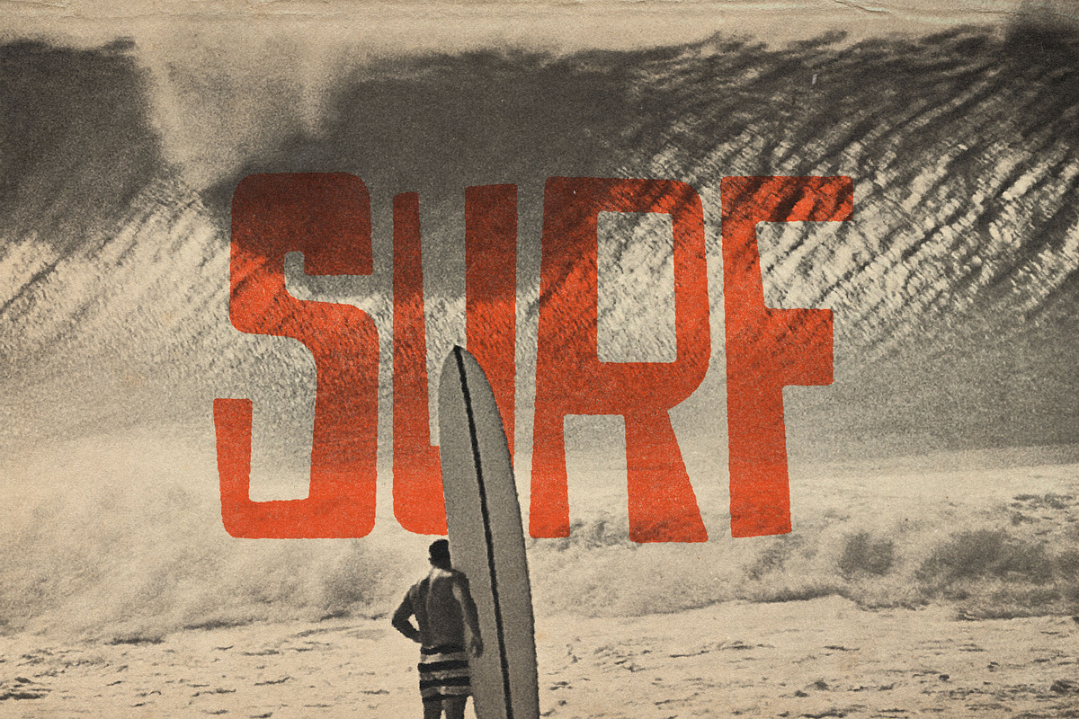THE LIFE - Retro Surfy Display Font, a Sans Serif Font by Mikey Weeks (Photo 2 of 3)