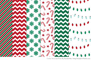 Cute Christmas Elves & Patterns, an Illustration by Amanda Ilkov (Thumbnail 4 of 5)