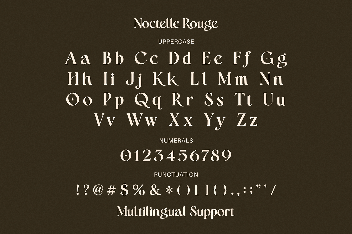 Noctelle Rouge - Display Serif Font, a Serif Font by Creacy Studio (Photo 10 of 10)