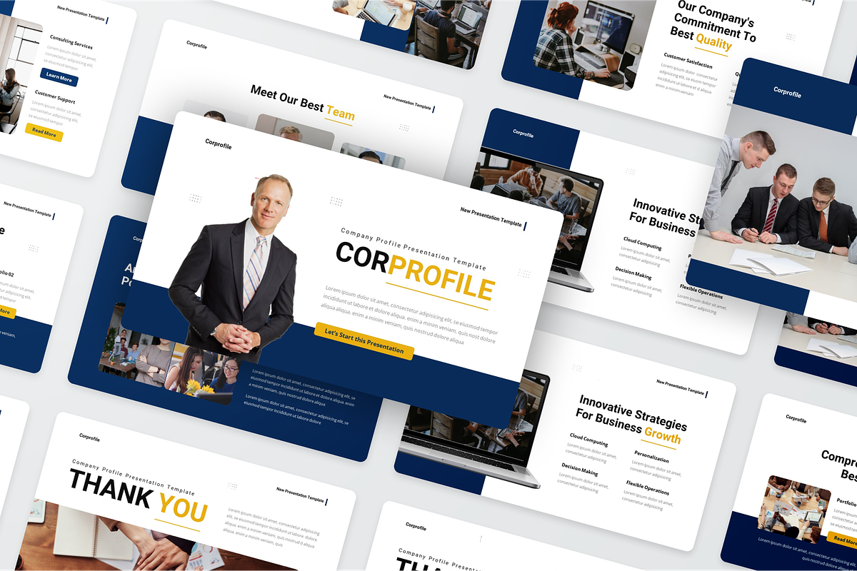 Company Profile Google Slide, a Presentation Template by SquidPixey (Photo 5 of 6)