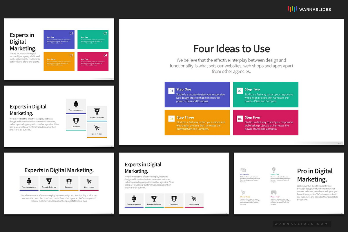 4 Bullet Points PowerPoint Templates, a Presentation Template by Warna Works (Photo 10 of 24)
