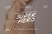 Superhero - Handwriting Font, a Script Font by Artcoast Fonts (Thumbnail 9 of 10)