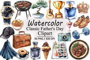 Classic Father's Day PNG Clipart Bun, an Illustration by Design Market