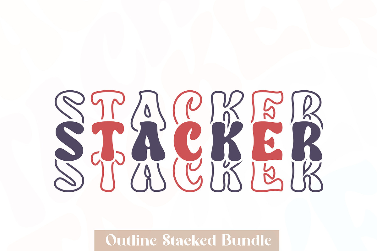 Wavy Stacker, a Handwritten Font by Mini_World (Photo 7 of 13)