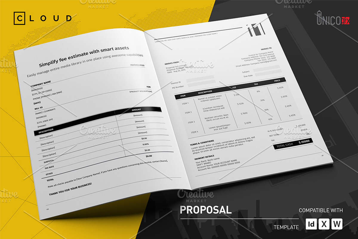 50 Page Full Proposal A4 / US Letter, a Stationery Template by Mastergfx (Photo 22 of 38)