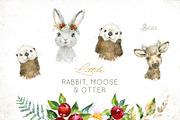 Woods. Little Watercolor Animals, an Animal Illustration by OctopusArtis (Thumbnail 3 of 9)