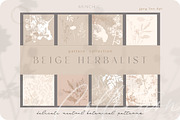 Beige botanical pattern collection, a Pattern Graphic by Anna Sokol (Thumbnail 16 of 16)