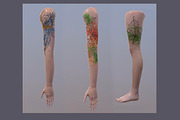 3d Female Body For Tattoo, a Characters & Person 3D Model by Torus1 (Thumbnail 2 of 3)