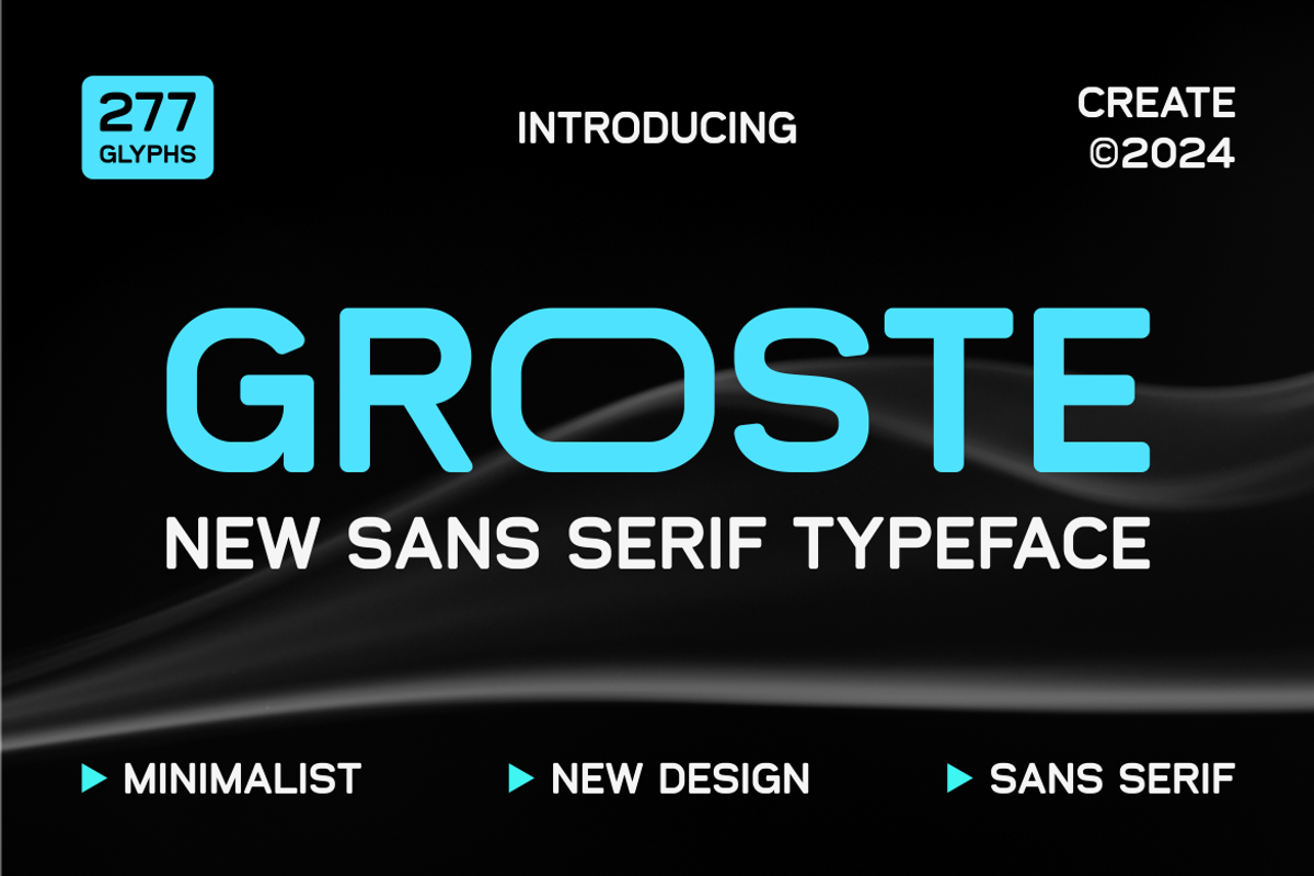 Groste - Sans Serif Typeface, a Sans Serif Font by MaikoHatta (Photo 1 of 7)