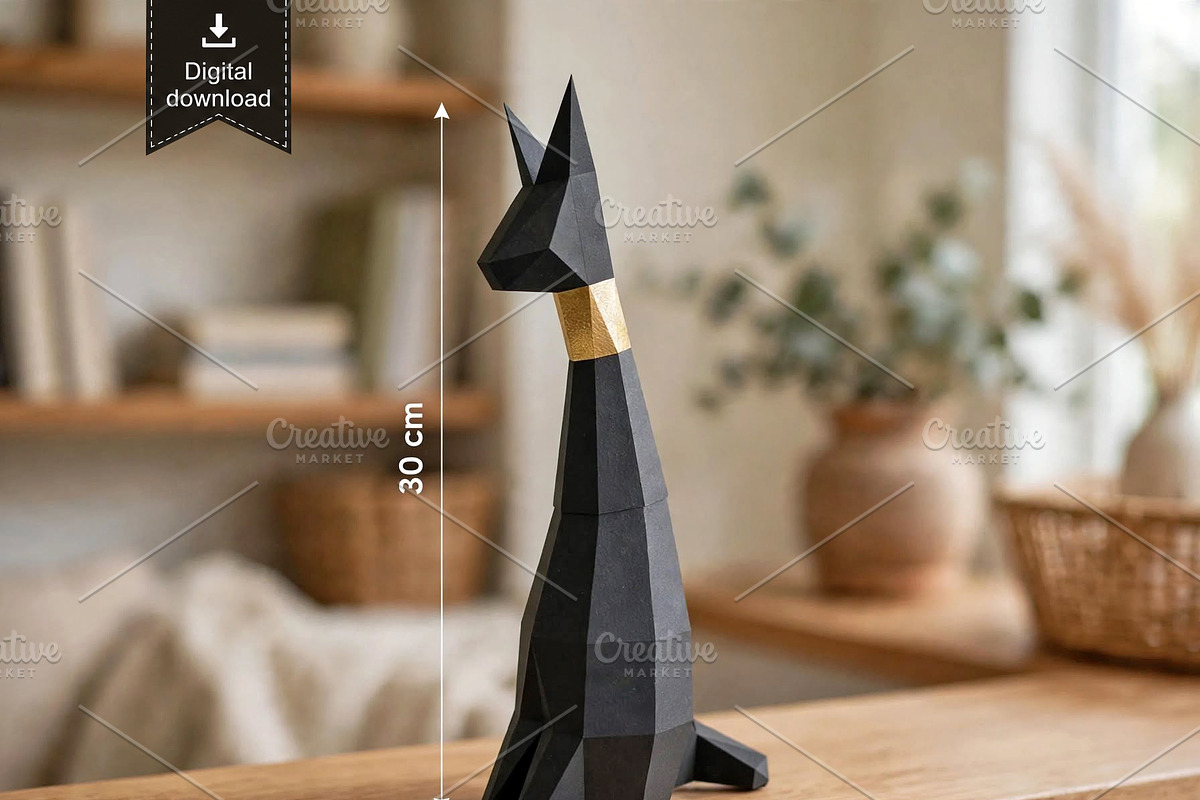 Cat favor - 3d papercraft, a Card Template by PAPER amaze (Photo 1 of 5)