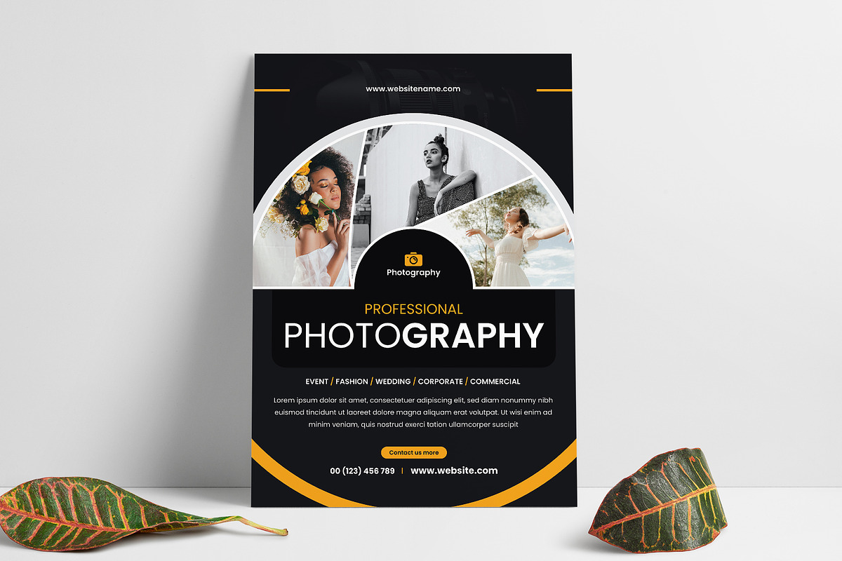 Photography Flyer Template Bundle, a Flyer Template by Pixelpick (Photo 2 of 11)