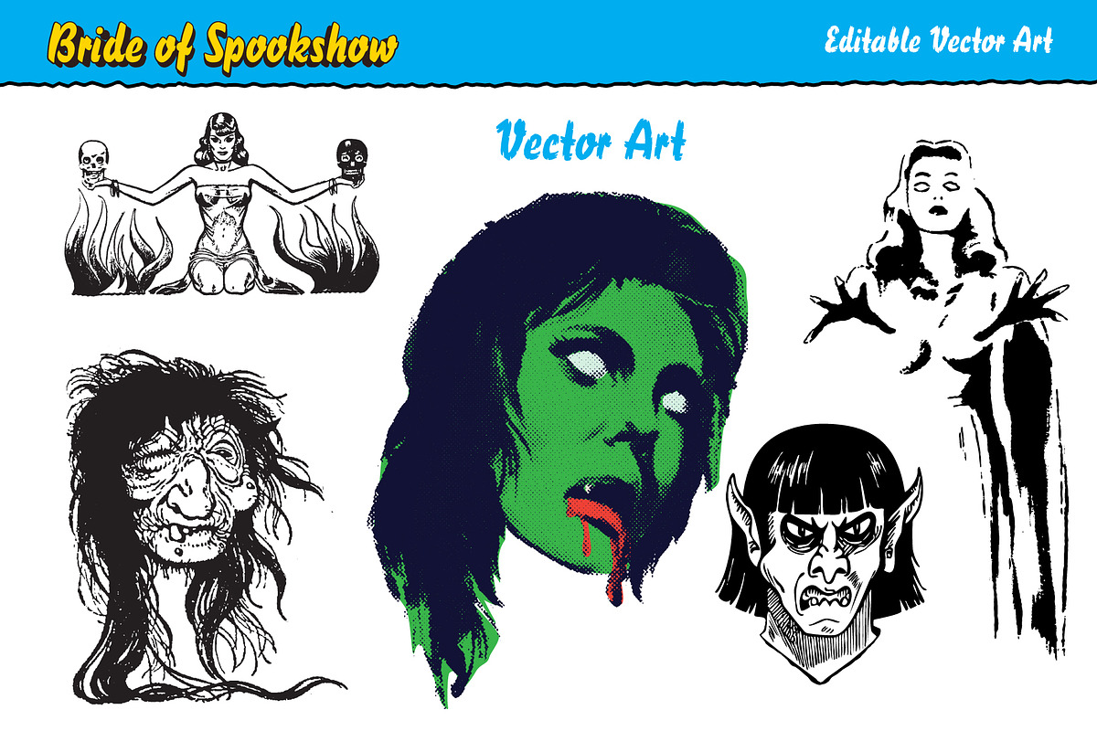 Bride of Spook Show Collection, a Handwritten Font by Paper Moon Graphic Supply (Photo 21 of 25)