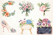Pastel Floral Wedding Collection, an Illustration by DreamCafeArt (Thumbnail 3 of 7)