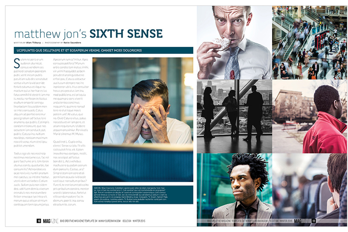Magazine Template InDesign 05, a Magazine Template by Love Graphic Design (Photo 14 of 34)