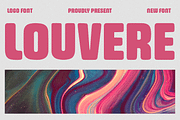 Louvere – Logo Font, a Sans Serif Font by overlaytemplates (Thumbnail 1 of 5)