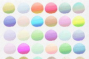 Watercolor Brush Circles & Gold, an Object Graphic by ClipartBrat Graphics (Thumbnail 2 of 2)